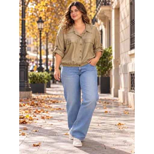 Camisa holgada de mujer en colores tendencia [1]