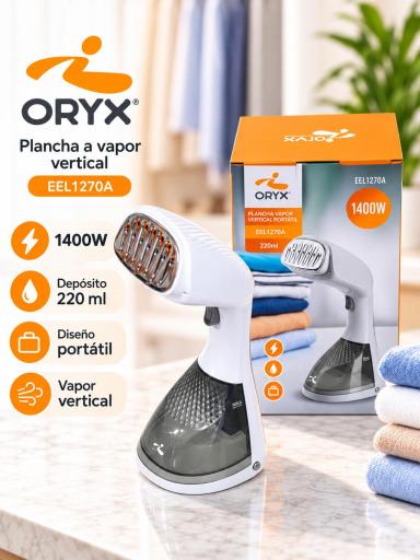 Plancha vertical de vapor ORYX EEL1270A 1400W gris [0]