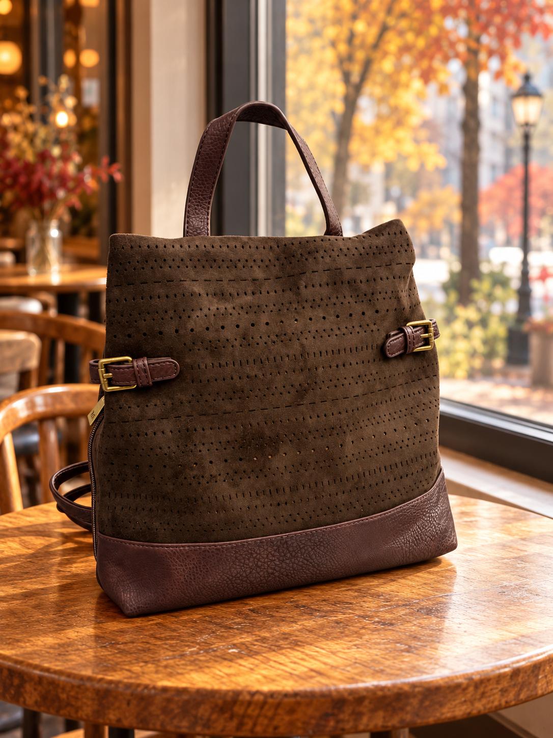 Mochila antirrobo de mujer efecto ante