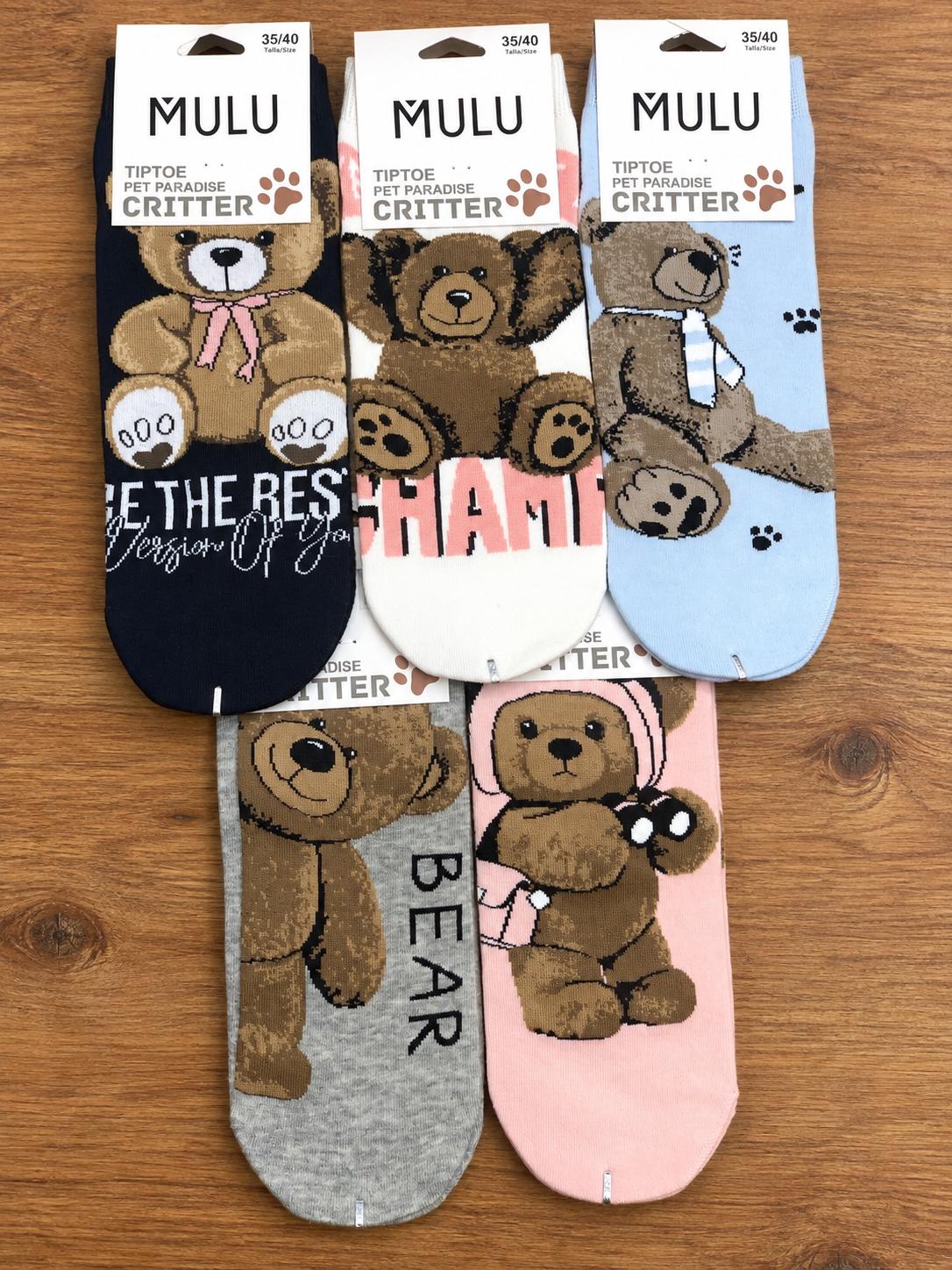 Calcetines de ositos para mujer talla 35-40