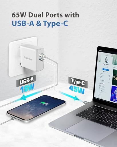 cargador rapido 65W usb C barato [2]