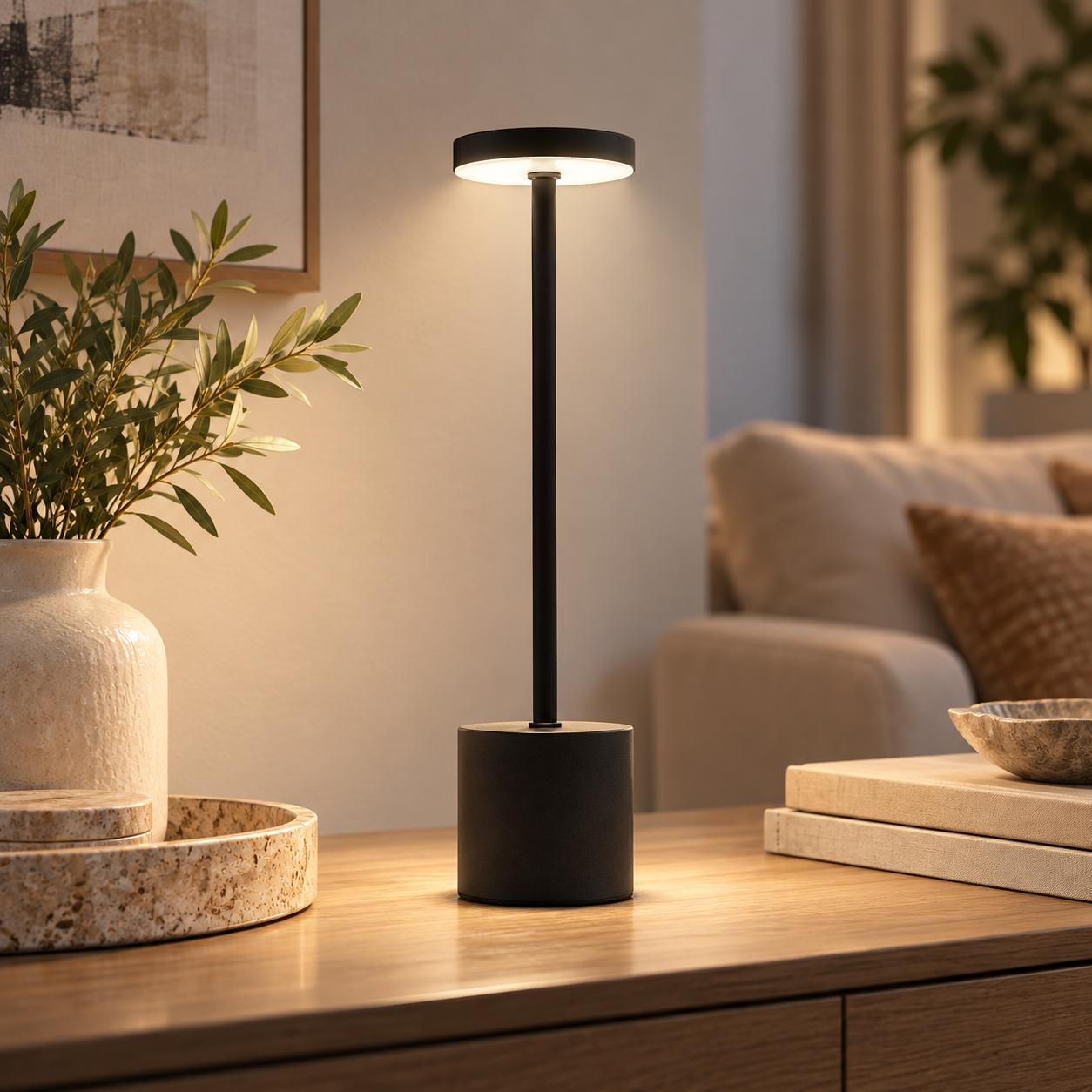 Lámpara LED táctil recargable PRITECH PBP-1127 con carga USB Type-C