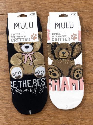 Calcetines cortos con diseños de osos en varios colores [1]