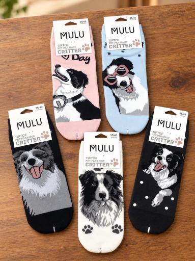 Calcetines Border Collie de mujer talla 35-40