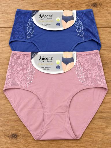 Braga alta Ancona de algodón con encaje floral para mujer [1]