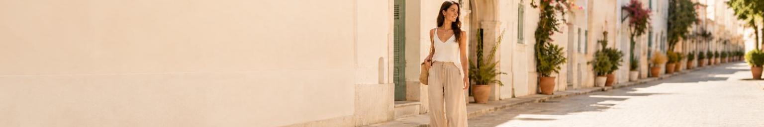 Pantalones mujer online palazzo y anchos para looks cómodos