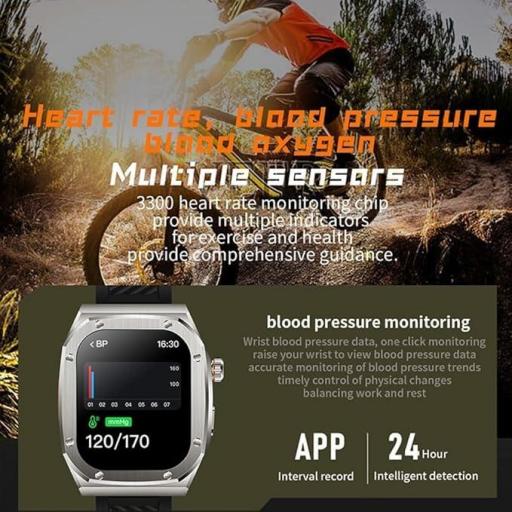 Smartwatch Resistente al Agua con Funciones de Salud y Actividad apple watch [2]