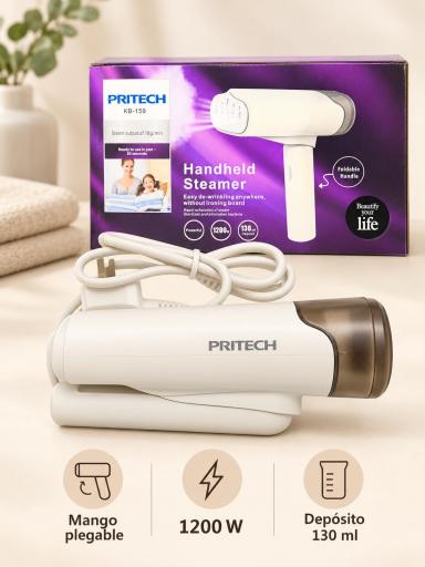 Plancha de vapor portátil PRITECH guardada en un cajón [3]