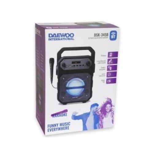 Altavoz Bluetooth Karaoke Daewoo DSK-345 Negro - Altavoces