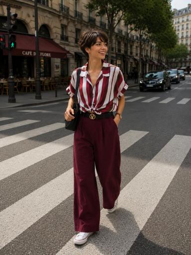 Pantalón fluido con cinturón incluido [3]