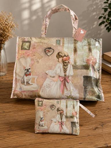 Bolso Sweet Candy rosa vintage con neceser incluido [1]