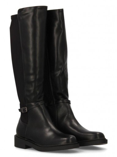 botas negras altas elasticas baratas [0]