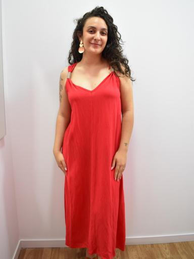 Vestido tirantes con detalle metálico | Diseño moderno al mejor precio 