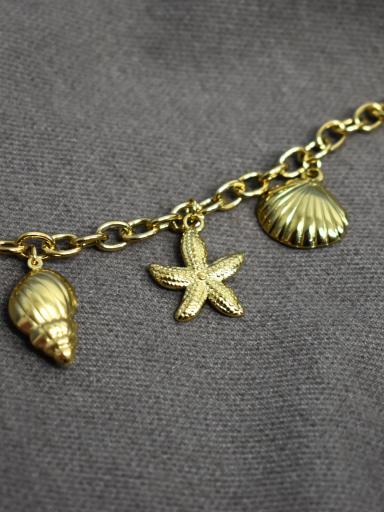 Pulsera dorada mujer parfois [2]