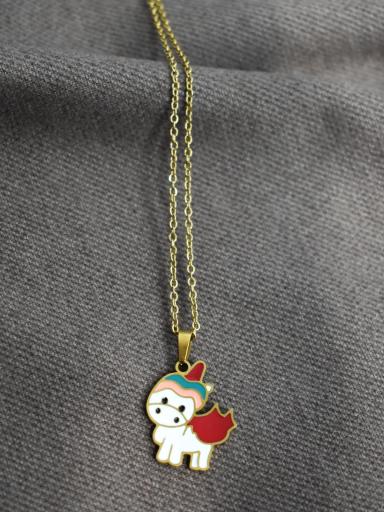 Pendientes y collar de unicornio acero niña al mejor precio