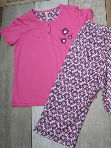 Pijama de algodón para mujer con pantalón estampado al mejor precio