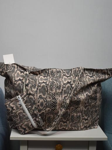 Bolso de playa grande estampado serpiente al mejor precio