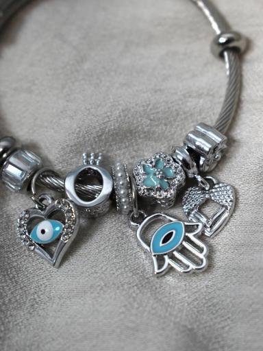 pulsera mano de fatima acero barata [2]