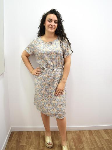 Vestido suelto y estampado para mujer de talla grande al mejor precio
