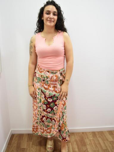 Falda mujer con estampado original y cintura ajustable al mejor precio