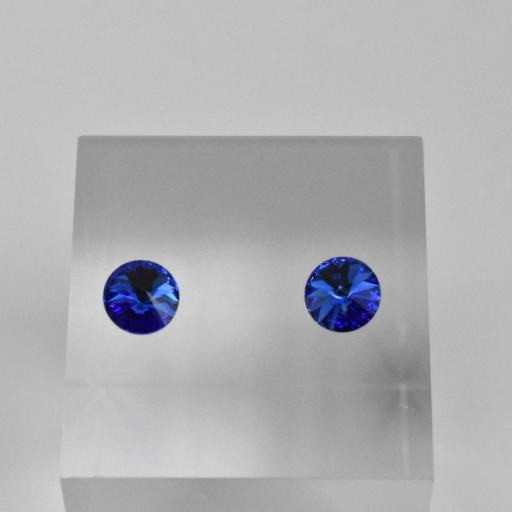 pendientes cristal azul marino [1]