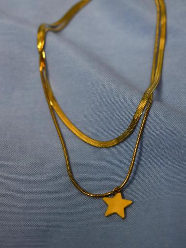 collar doble dorado