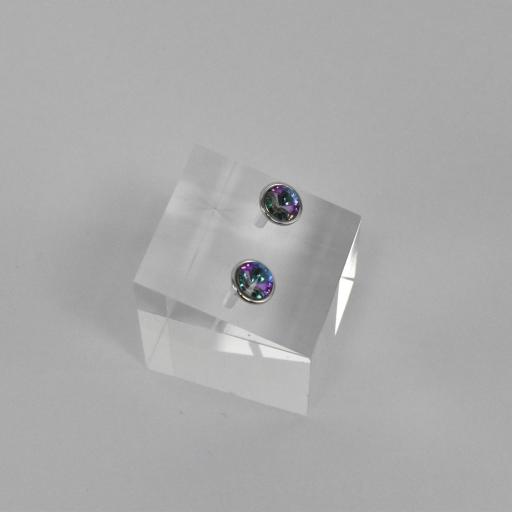 pendientes cristal lilas mujer [1]
