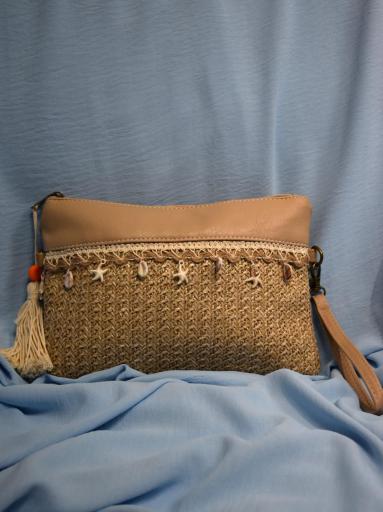 bolso mano rafia mujer