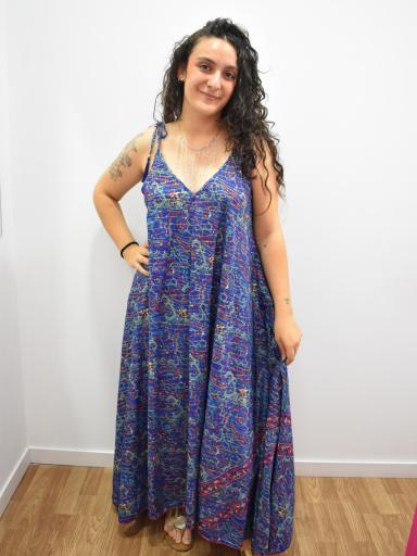 vestido boho largo tirantes