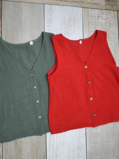 top chaleco mujer barato