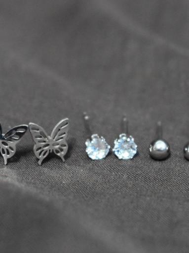pack pendientes plateados [1]