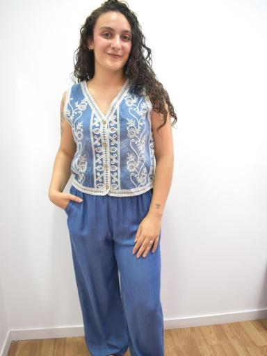 chaleco vaquero mujer