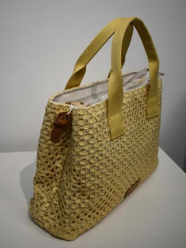 bolso dorado rafia [1]