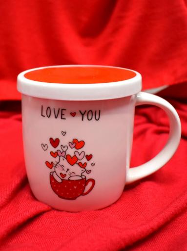 Taza con Infusor "Love You" – Regalo Perfecto para San Valentín