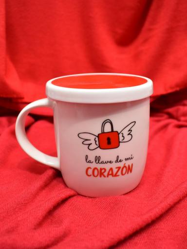 Regalo Original con Infusor: Taza "Llave de mi Corazón" para el día de los enamorados