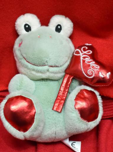 Regalo de San Valentín: Rana de Peluche con Mensaje 'Love' al mejor precio [1]