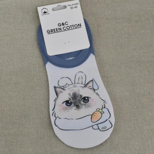 calcetines gatos mujer