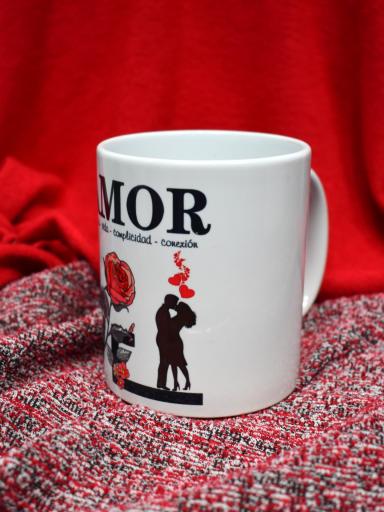 Sorprende a tu pareja con la Taza "AMOR" – Alegría, Vida y Complicidad, regalo original al mejor precio [2]