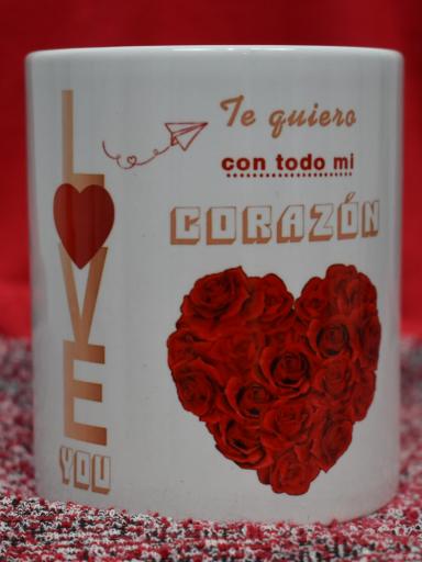 Regalos Personalizados y Exclusivos para Enamorar – Taza "Te Quiero con Todo mi Corazón" a un precio inigualable  [3]