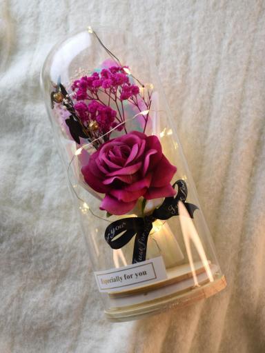 Rosa Eterna con Luces LED – Detalle Especial y Exclusivo para el día de los enamorados [2]
