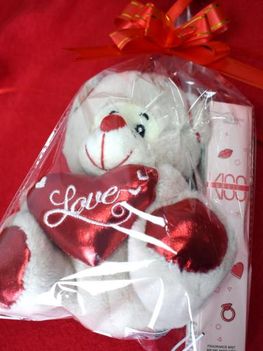 Oso de Peluche y Perfume en Pack Regalo Romántico para San Valentín barato [2]