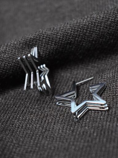 pendientes estrella plata [2]