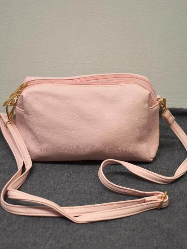 Bolso Bandolera Elegante Rosa con Detalles Dorados barato [3]