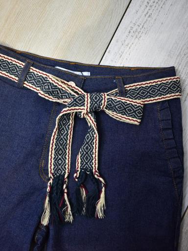 Pantalón Vaquero Elástico con Cinturón de Tela - Tendencia y Confort en Uno [2]