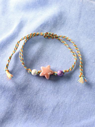 Pulsera de hilo ajustable con piedra de estrella en varios colores al mejor precio [0]