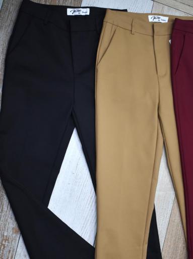 pantalon traje burdeos mujer [1]