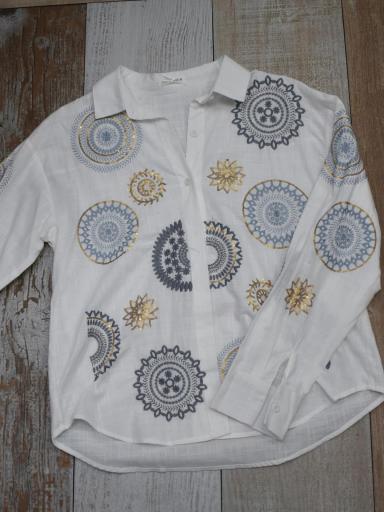camisa algodon mujer