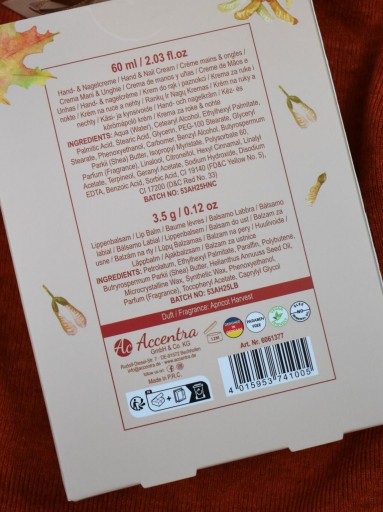 Caja decorativa otoñal con lazo dorado del pack Cozy Moments [3]