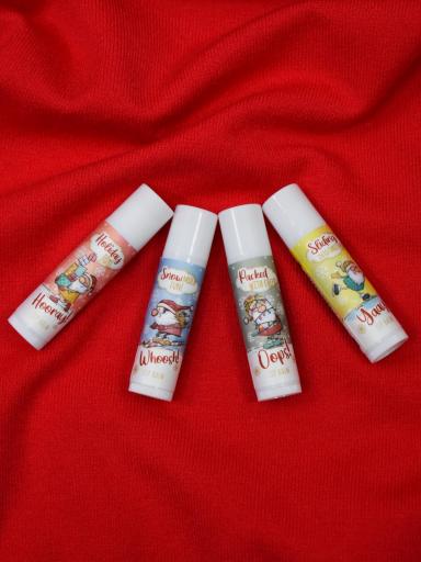 Labial de karité Accentra diseño navideño color rojo [0]