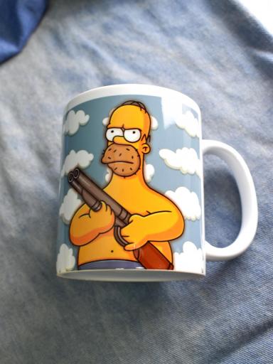 Sorprende a Papá con la Taza 'Peligro Papá Protector' de Los Simpson barato [2]